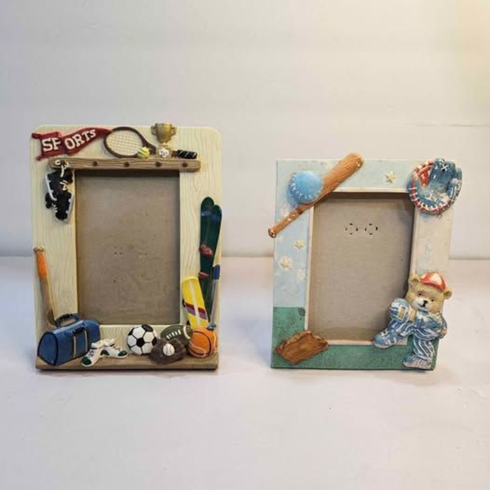 Set of 2 Sports Themed Picture Frames